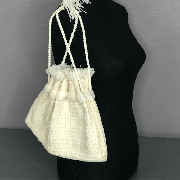 Vintage Handmade Drawstring Pouch Bag - Picture 7 of 9